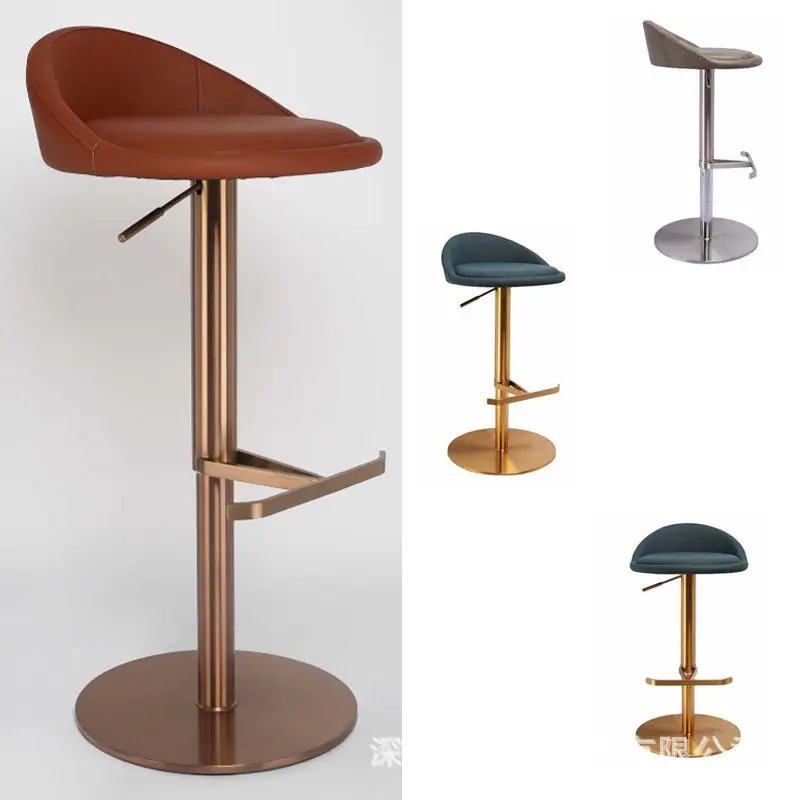 PYH modern simple light luxury stainless steel bar chair lift casual restaurant high chair low back home bar chair
PYH modern simple light luxury stainless steel bar chair lift casual restaurant high chair low back home bar chair