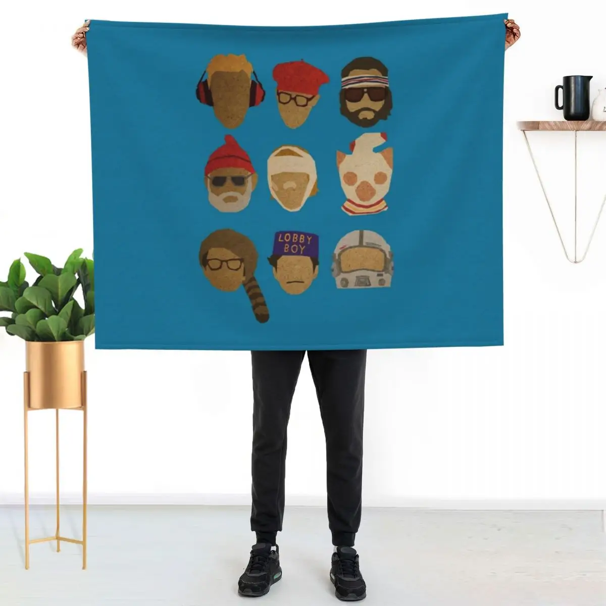 Wes Anderson's Hats Throw Blanket Warm Comfortable Blanket for Office Napping
Wes Anderson's Hats Throw Blanket Warm Comfortable Blanket for Office Napping