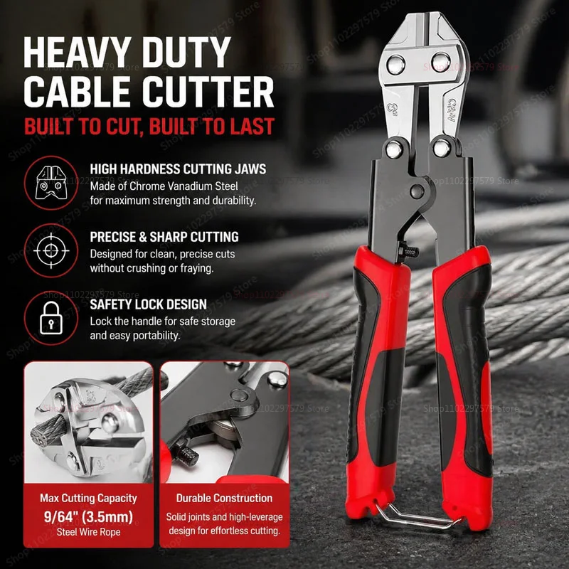 8 Inch Manual Electrician Wire Cutter Easy To Carry Heavy Duty Cutting Tool For Home Maintenance Electrical Repair Save Effort.
8 Inch Manual Electrician Wire Cutter Easy To Carry Heavy Duty Cutting Tool For Home Maintenance Electrical Repair Save Effort.