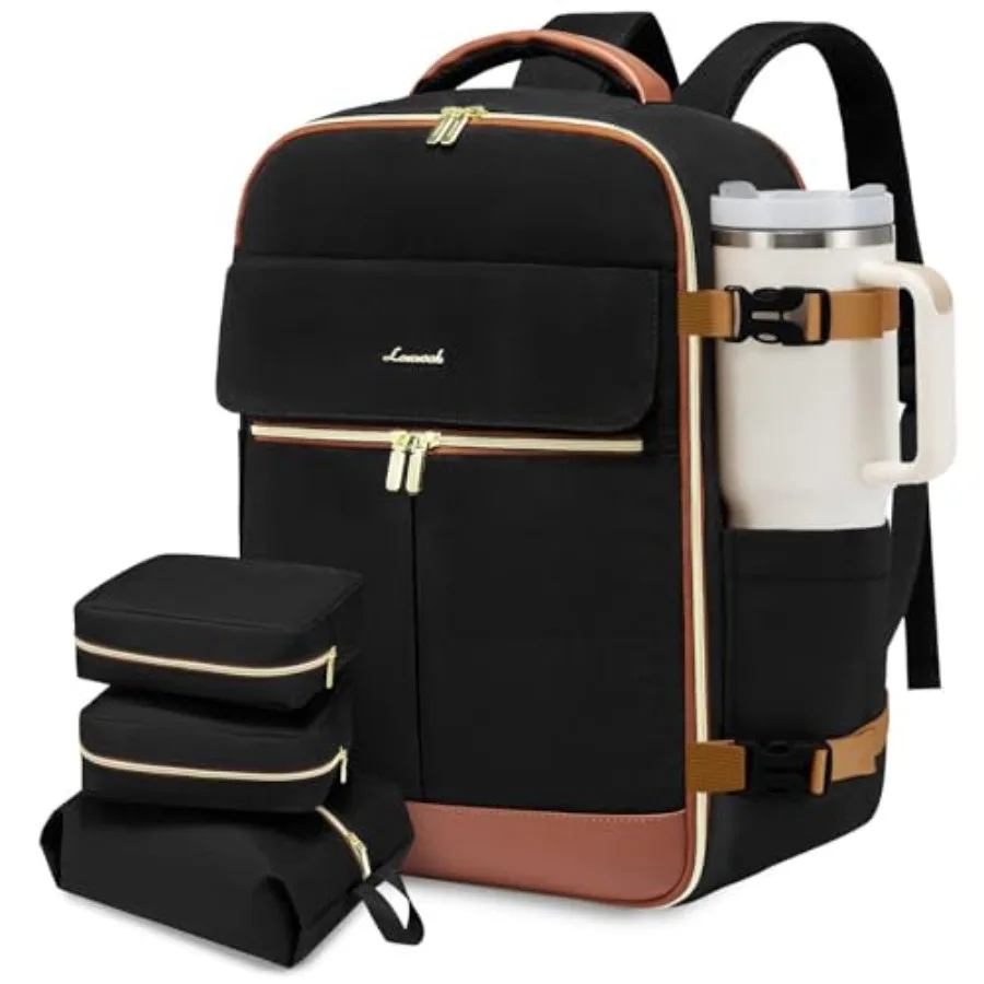 Carry On Backpack, 40L Travel Backpack Women with 3 Packing Cubes, TSA Airline Approved Suitcase Bag as Personal Item, Waterpro
Carry On Backpack, 40L Travel Backpack Women with 3 Packing Cubes, TSA Airline Approved Suitcase Bag as Personal Item, Waterpro