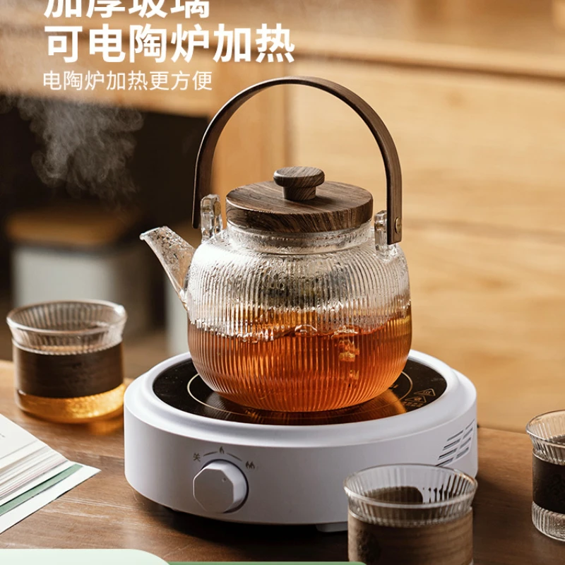 Modern housewife glass teapot, tea making and boiling set, tea set, electric pottery stove, boiling water, flower tea pot
Modern housewife glass teapot, tea making and boiling set, tea set, electric pottery stove, boiling water, flower tea pot