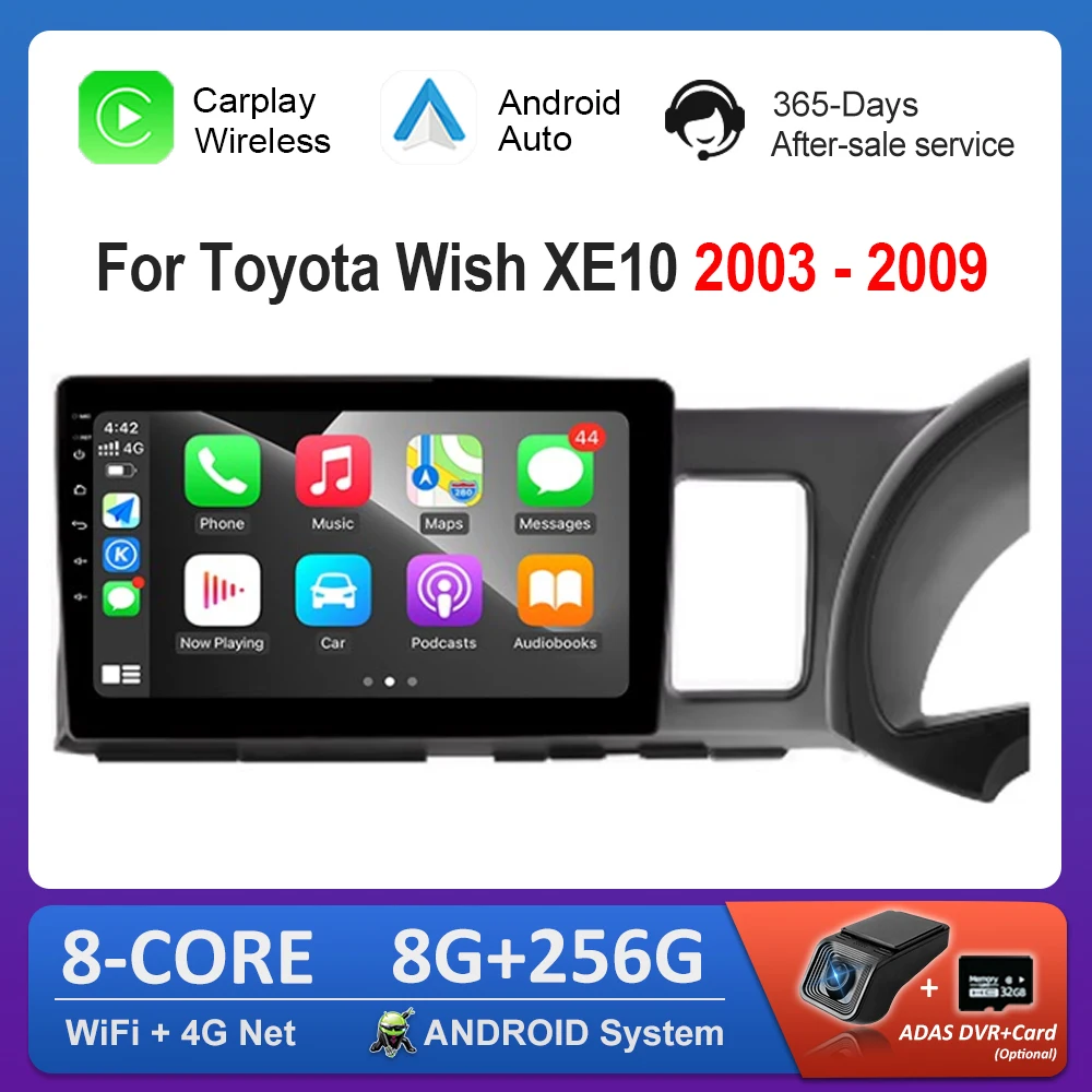 10,1 дюйма для Toyota Wish XE10 2003-2009 Android System Carplay Автомобильный видео Мультимедийный плеер WiFi Сенсорный экран GPS 4G Головное устройство
10,1 дюйма для Toyota Wish XE10 2003-2009 Android System Carplay Автомобильный видео Мультимедийный плеер WiFi Сенсорный экран GPS 4G Головное устройство