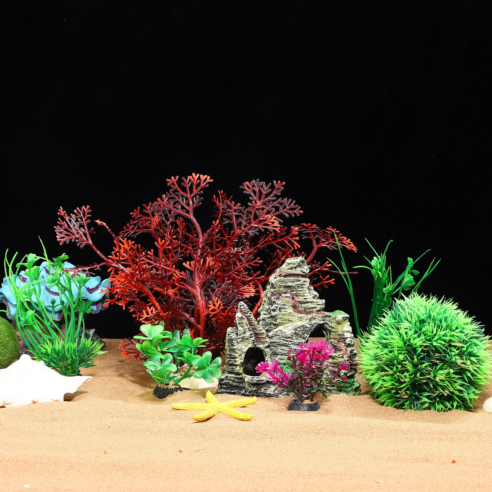 7Pcs Fish Tank Decorations Realistic Plants Cave Rock Safe Long-Lasting Aquarium Plants Plastic Fish Tank Decorations
7Pcs Fish Tank Decorations Realistic Plants Cave Rock Safe Long-Lasting Aquarium Plants Plastic Fish Tank Decorations