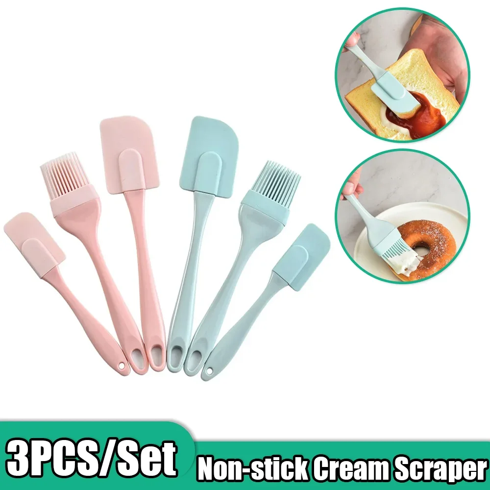 3PCS Silicone Baking Tools Set - Non-Stick Cream Scraper/Spatula/Oil Brush with PP Handle, Heat-Resistant for Cake/Bread/Pastry
3PCS Silicone Baking Tools Set - Non-Stick Cream Scraper/Spatula/Oil Brush with PP Handle, Heat-Resistant for Cake/Bread/Pastry