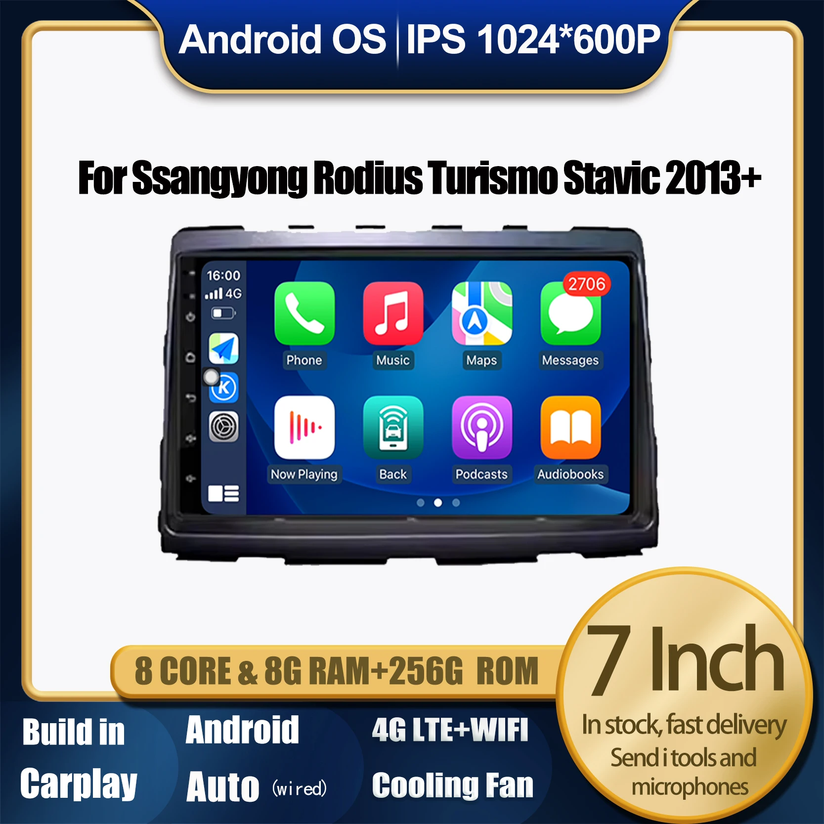 7” GPS Navigation For Ssangyong Rodius Turismo Stavic 2013+ Android 14 Car Player Radio Carplay 4G Intelligent Stereo Multimedia
7” GPS Navigation For Ssangyong Rodius Turismo Stavic 2013+ Android 14 Car Player Radio Carplay 4G Intelligent Stereo Multimedia