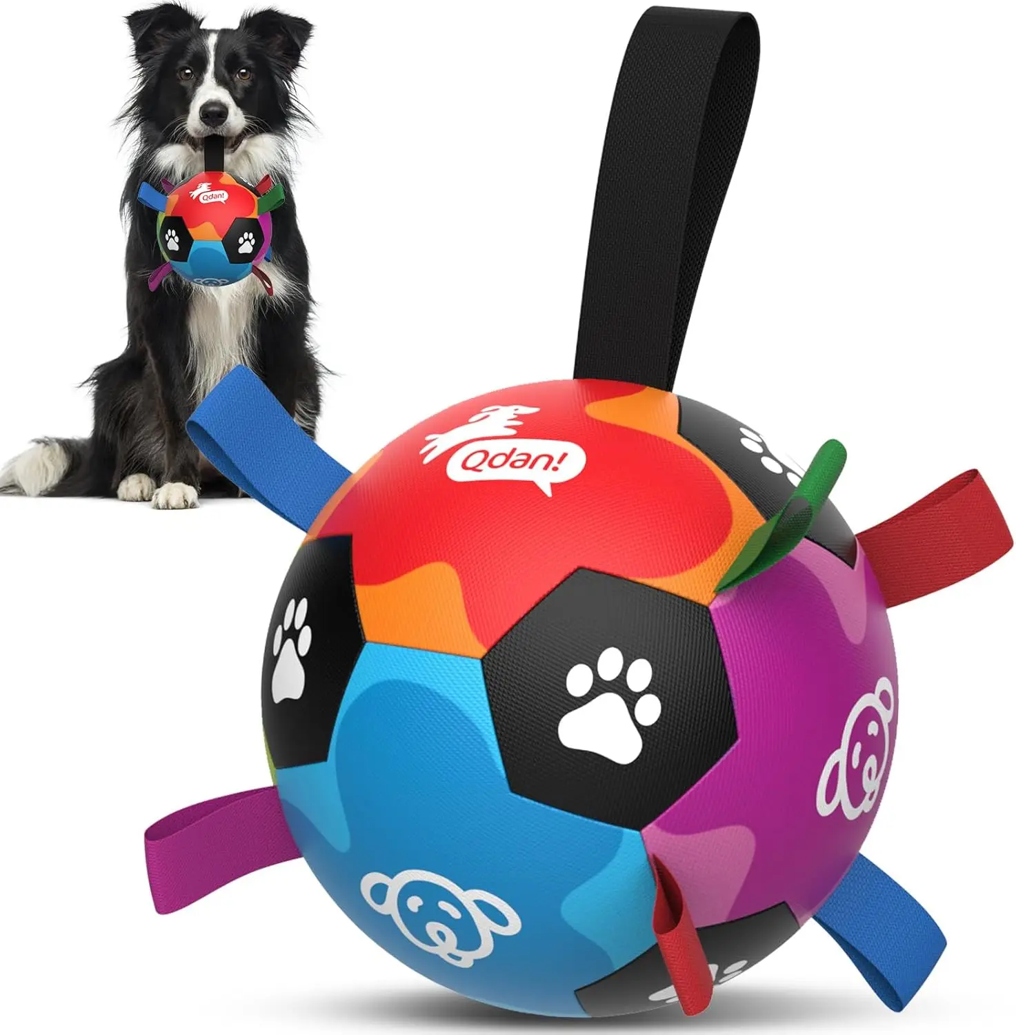 Durable Dog Balls with Straps for Interactive Play, Outdoor Soccer Ball for Small Medium Large Pets, 6 Inch
Durable Dog Balls with Straps for Interactive Play, Outdoor Soccer Ball for Small Medium Large Pets, 6 Inch
