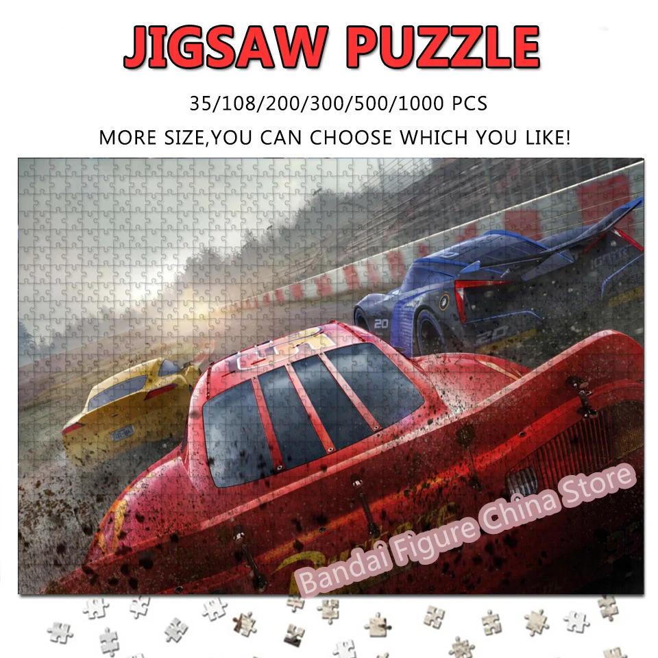 Disney Anime Movies Print Jigsaw Puzzles Car3 Lightning Mcqueen 108/200/300/500/1000 Pieces Puzzles Decompress Toys Gifts
Disney Anime Movies Print Jigsaw Puzzles Car3 Lightning Mcqueen 108/200/300/500/1000 Pieces Puzzles Decompress Toys Gifts