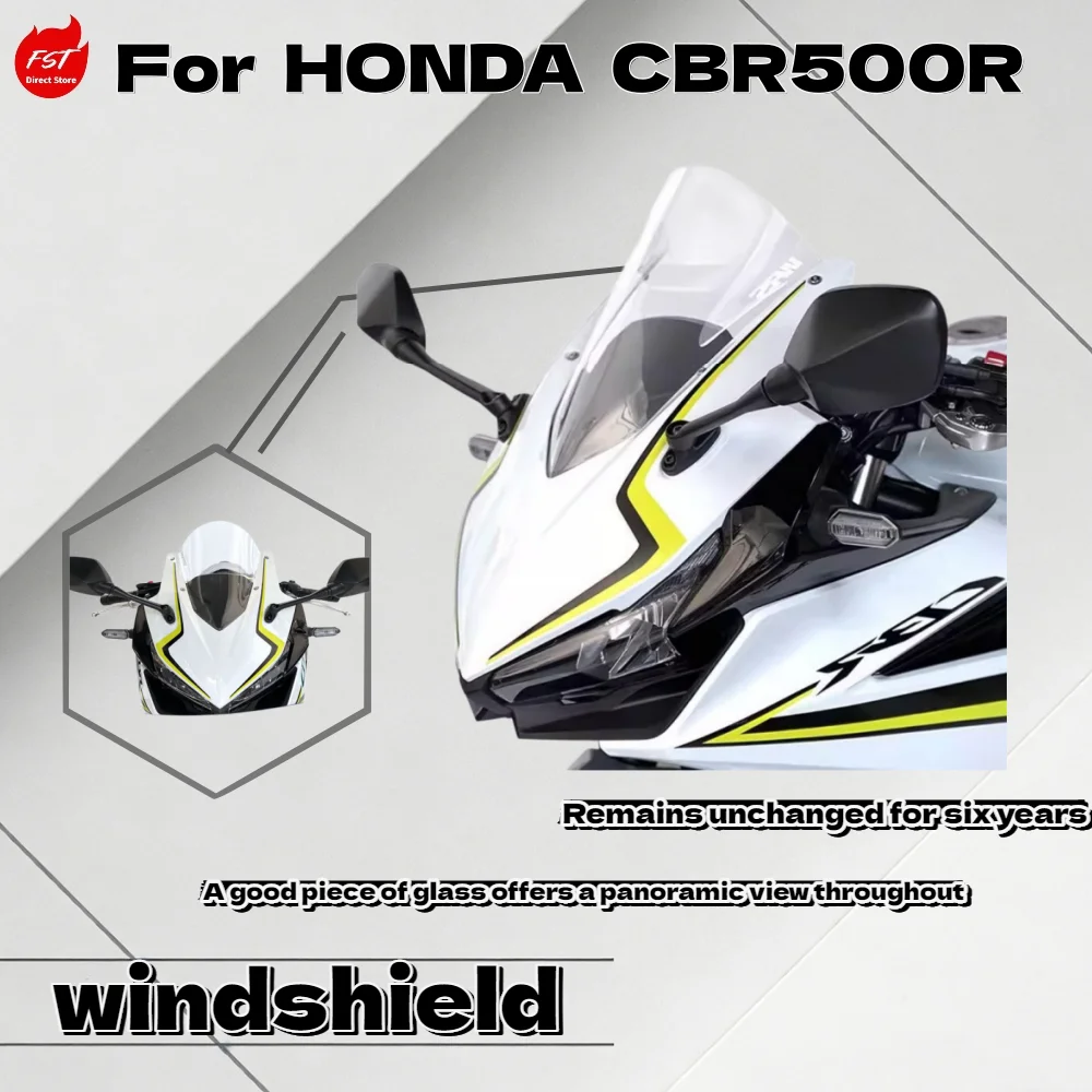 For Honda CBR500R 22-25 Racing Style Heightened Windshield Fairing Wind Deflector
For Honda CBR500R 22-25 Racing Style Heightened Windshield Fairing Wind Deflector