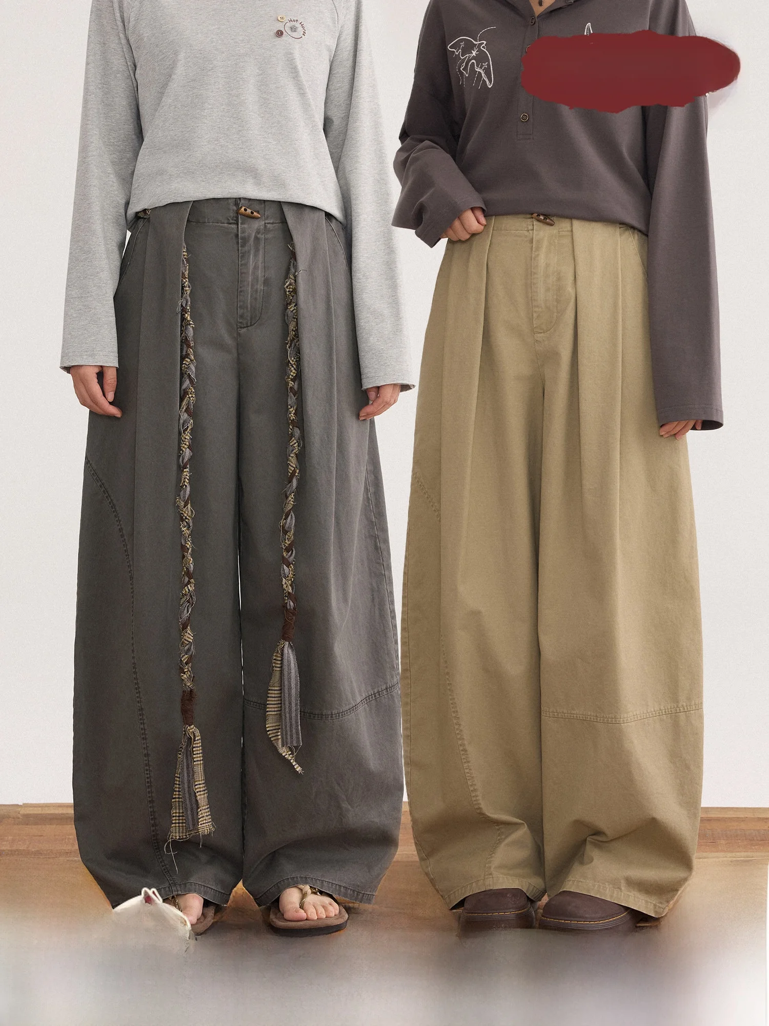 Женские винтажные хлопковые брюки с широкими штанинами, повседневные, простого дизайна, удобные, свободного кроя, с эластичным поясом, для весеннего сезона, модные
Женские винтажные хлопковые брюки с широкими штанинами, повседневные, простого дизайна, удобные, свободного кроя, с эластичным поясом, для весеннего сезона, модные