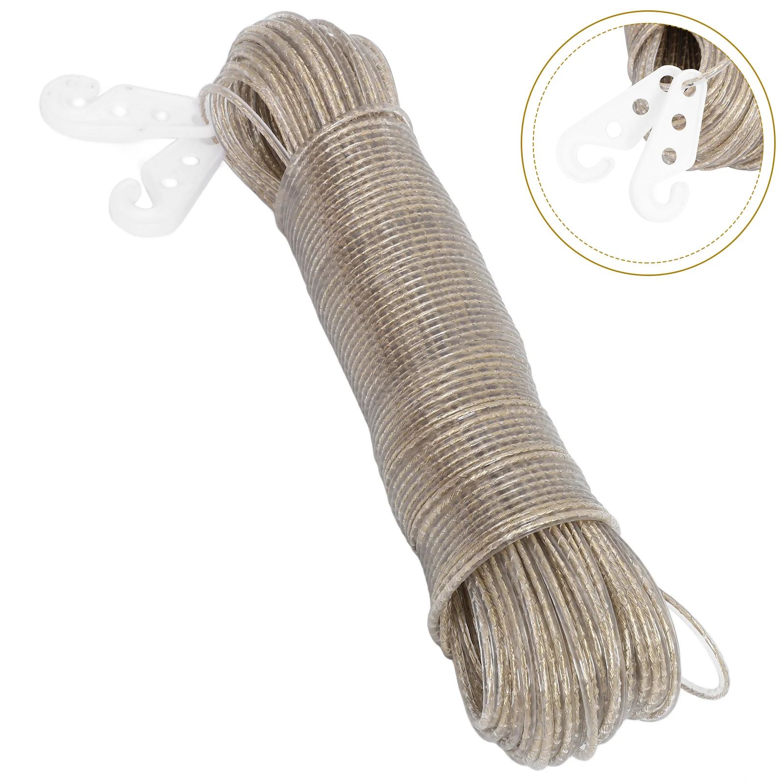 Heavy Duty Washing Line 50M Outdoor Clothesline with Anti-Skid Design Windproof Drying Rope for Home Travel Camping Laundry Use
Heavy Duty Washing Line 50M Outdoor Clothesline with Anti-Skid Design Windproof Drying Rope for Home Travel Camping Laundry Use