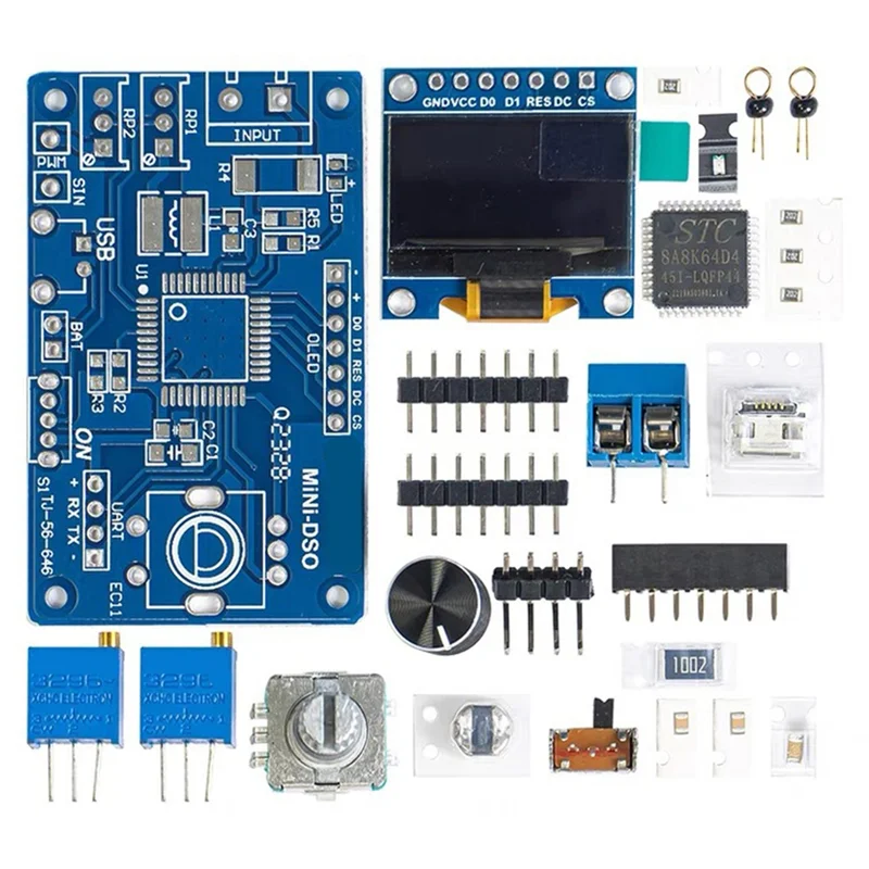 B98A-Electronic Welding Training Production Parts Mini DOS LCD Display Oscilloscope Kit Oscilloscope Kit
B98A-Electronic Welding Training Production Parts Mini DOS LCD Display Oscilloscope Kit Oscilloscope Kit