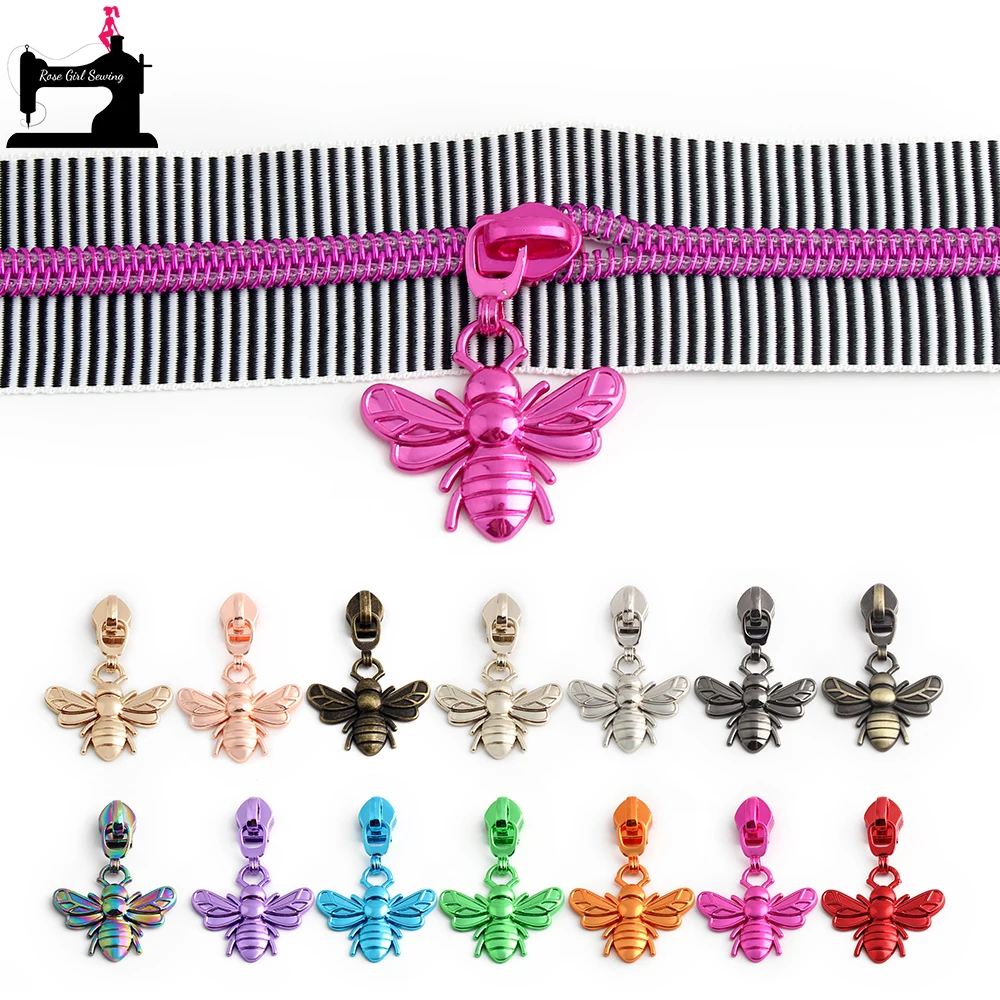 5/20/50PCS 5# Nylon 14 colors Bee Shape Zippers Slider For Coat Wallet Bags Handbag Garment Cute Pendant Zips Head Accessories
5/20/50PCS 5# Nylon 14 colors Bee Shape Zippers Slider For Coat Wallet Bags Handbag Garment Cute Pendant Zips Head Accessories