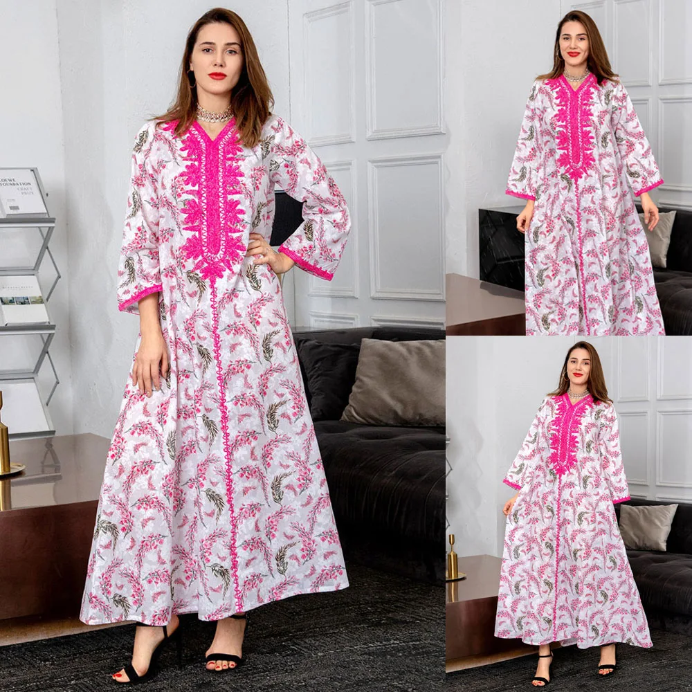 Ramadan Muslim Women Long Dress Printed Ethnic Arabic Abaya Islamic Maxi Robe Kaftan Turkey Dubai Casual Middle East Spring New
Ramadan Muslim Women Long Dress Printed Ethnic Arabic Abaya Islamic Maxi Robe Kaftan Turkey Dubai Casual Middle East Spring New