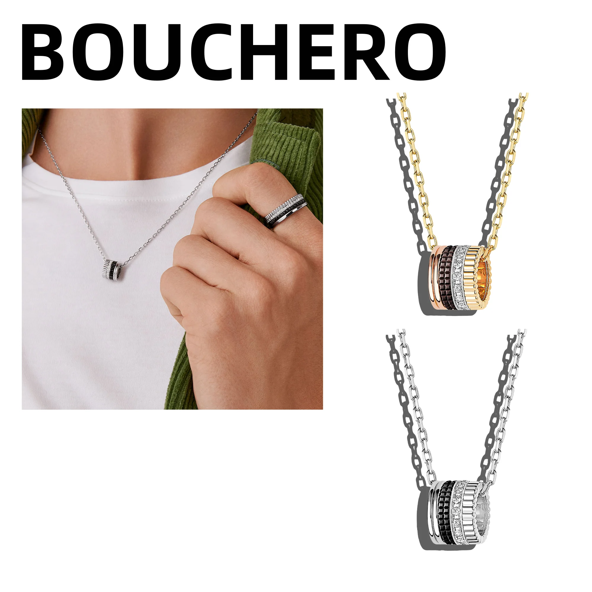 Французское мужское колье "bouchero" - нейтральный аксессуар в стиле панк, роскошные, но простые, элитные украшения.
Французское мужское колье "bouchero" - нейтральный аксессуар в стиле панк, роскошные, но простые, элитные украшения.
