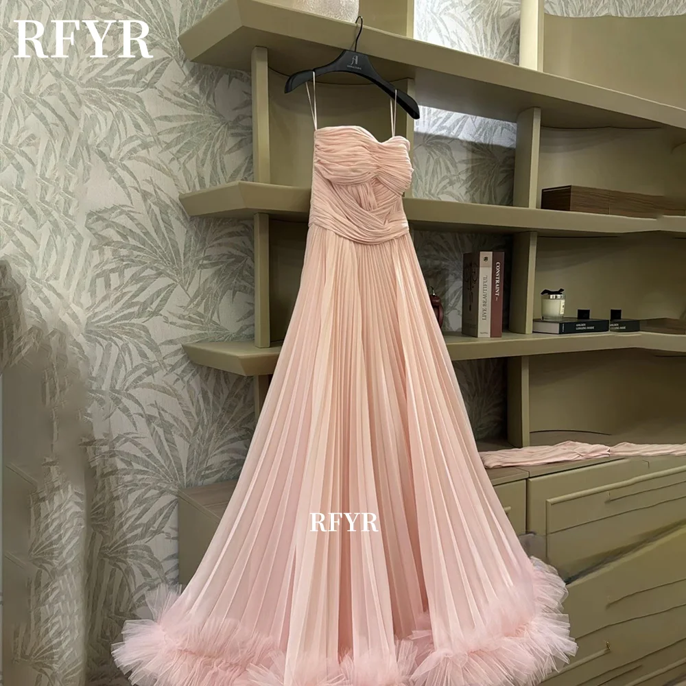RFYR Strapless Prom Dress with Pleats Party Dress with Ruffles A Line Vestido De Novia Evening Dress for Princess Customized
RFYR Strapless Prom Dress with Pleats Party Dress with Ruffles A Line Vestido De Novia Evening Dress for Princess Customized