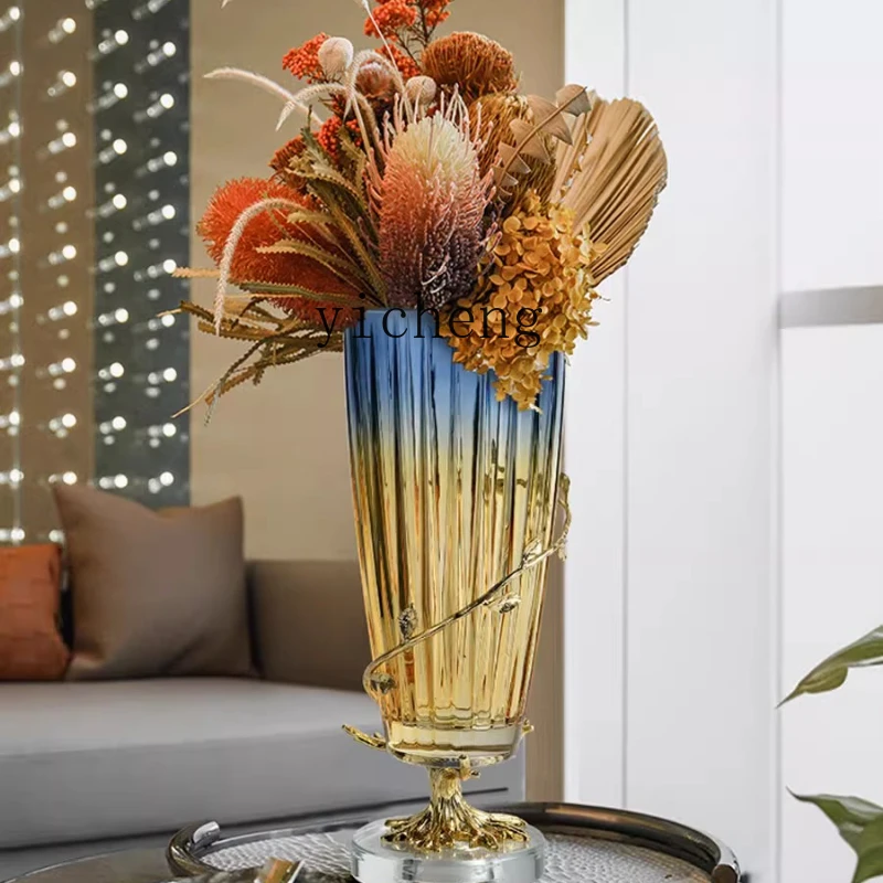 ZC art glass vase coffee table dining table storage tank fruit plate combination decorative French ornament
ZC art glass vase coffee table dining table storage tank fruit plate combination decorative French ornament