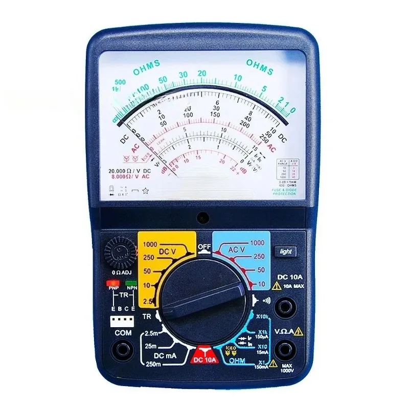 High precision analog multimeter display AC DC
High precision analog multimeter display AC DC