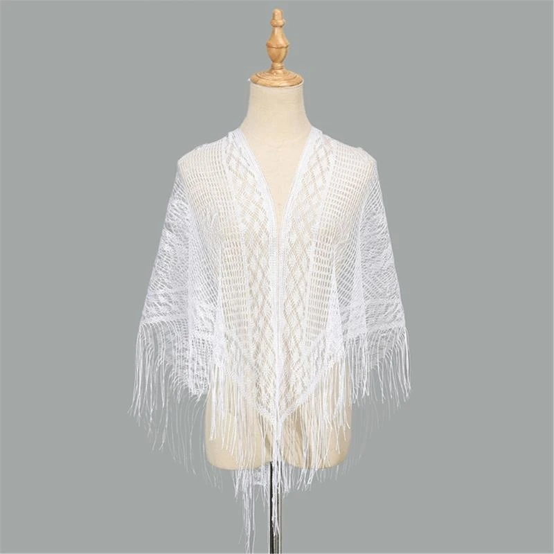 39BD French Flower Pattern Shoulder Wrap Seethrough Hollowed Scarf for Female Various Outfits and Occasion Holiday Neckwear
39BD French Flower Pattern Shoulder Wrap Seethrough Hollowed Scarf for Female Various Outfits and Occasion Holiday Neckwear