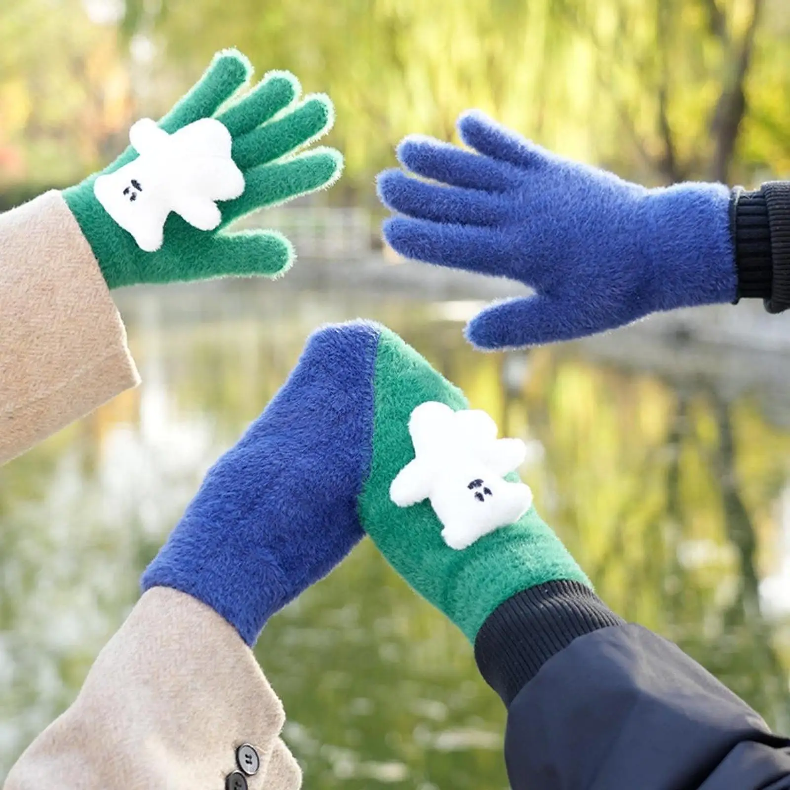 Couple Holding Hands Gloves 2 Person Gloves for Couples Lovers for Anniversary
Couple Holding Hands Gloves 2 Person Gloves for Couples Lovers for Anniversary