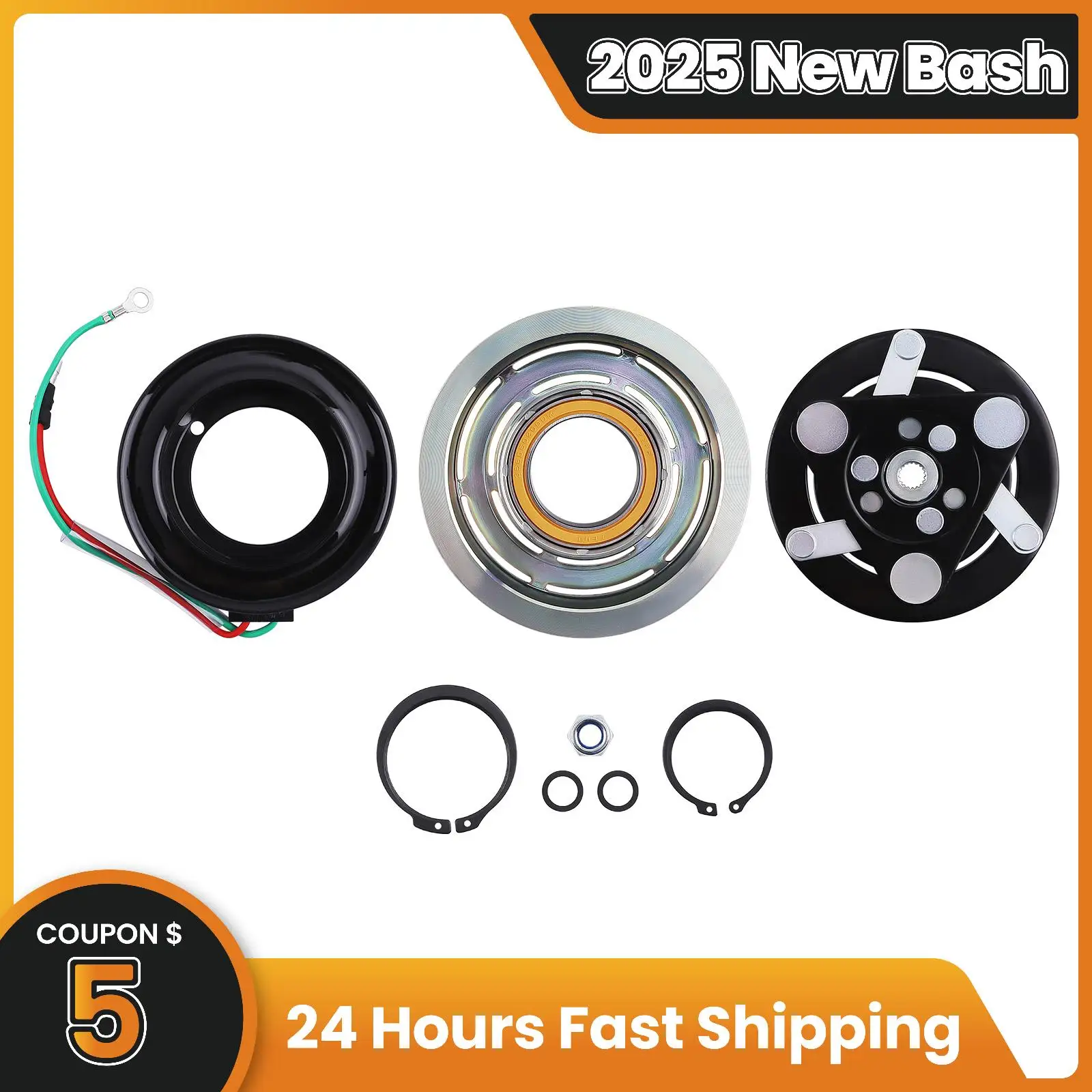 AC A/C Compressor Clutch Kit for Honda Civic 1.8L 2006-2011 38810RNAA02 38810RRBA01
AC A/C Compressor Clutch Kit for Honda Civic 1.8L 2006-2011 38810RNAA02 38810RRBA01