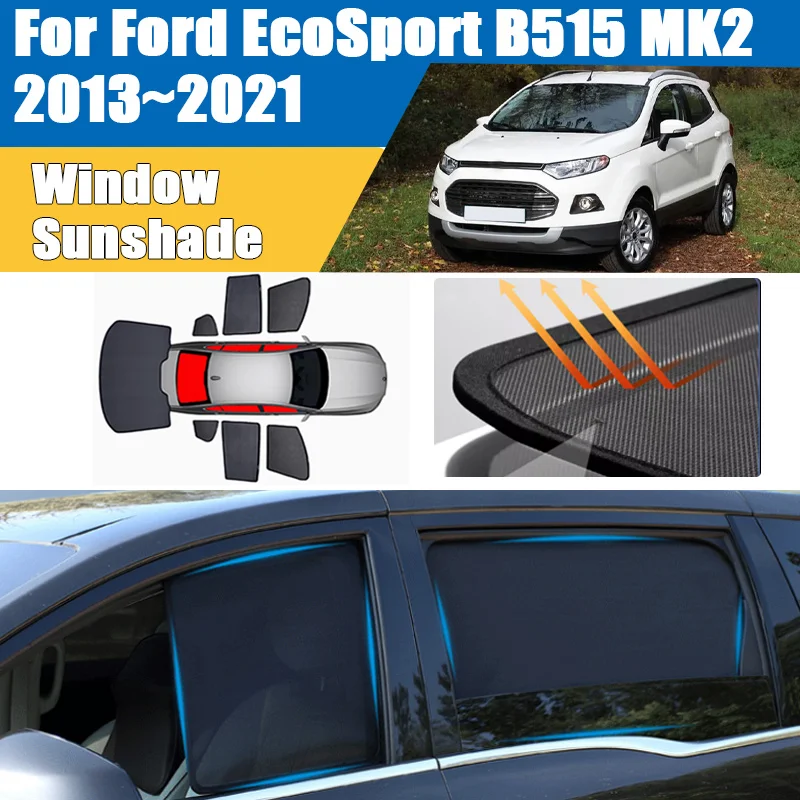 Car Window Sunshade For Ford EcoSport B515 MK2 2013-2021 Visor Mesh UV Protection Heat Insulation Frame Curtain Car Accessories
Car Window Sunshade For Ford EcoSport B515 MK2 2013-2021 Visor Mesh UV Protection Heat Insulation Frame Curtain Car Accessories