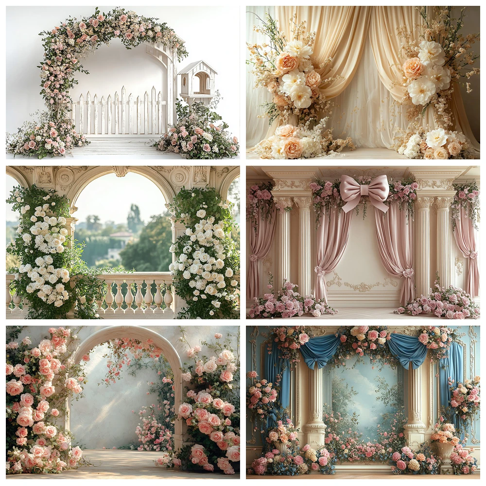 Pink Peony Floral Backdrops Romantic Scenery Valentine Wedding White Rooms Maternity Portrait Photography Background 
Pink Peony Floral Backdrops Romantic Scenery Valentine Wedding White Rooms Maternity Portrait Photography Background