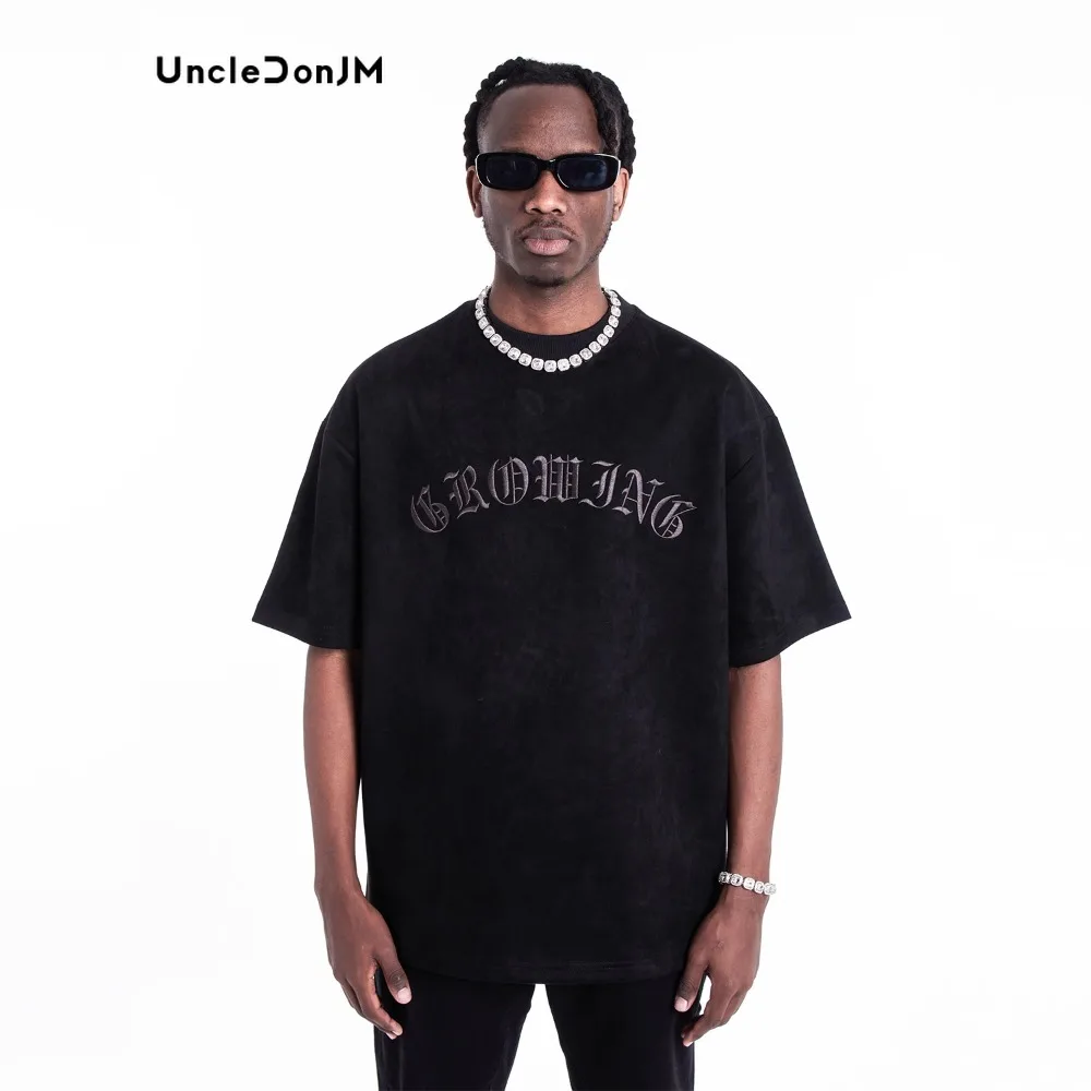 Embroidered Heavy T-shirt Loose Casual Suede Shirt Harajuku Streetwear Vintage T Shirt Men Clothing Oversized T Shi
Embroidered Heavy T-shirt Loose Casual Suede Shirt Harajuku Streetwear Vintage T Shirt Men Clothing Oversized T Shi