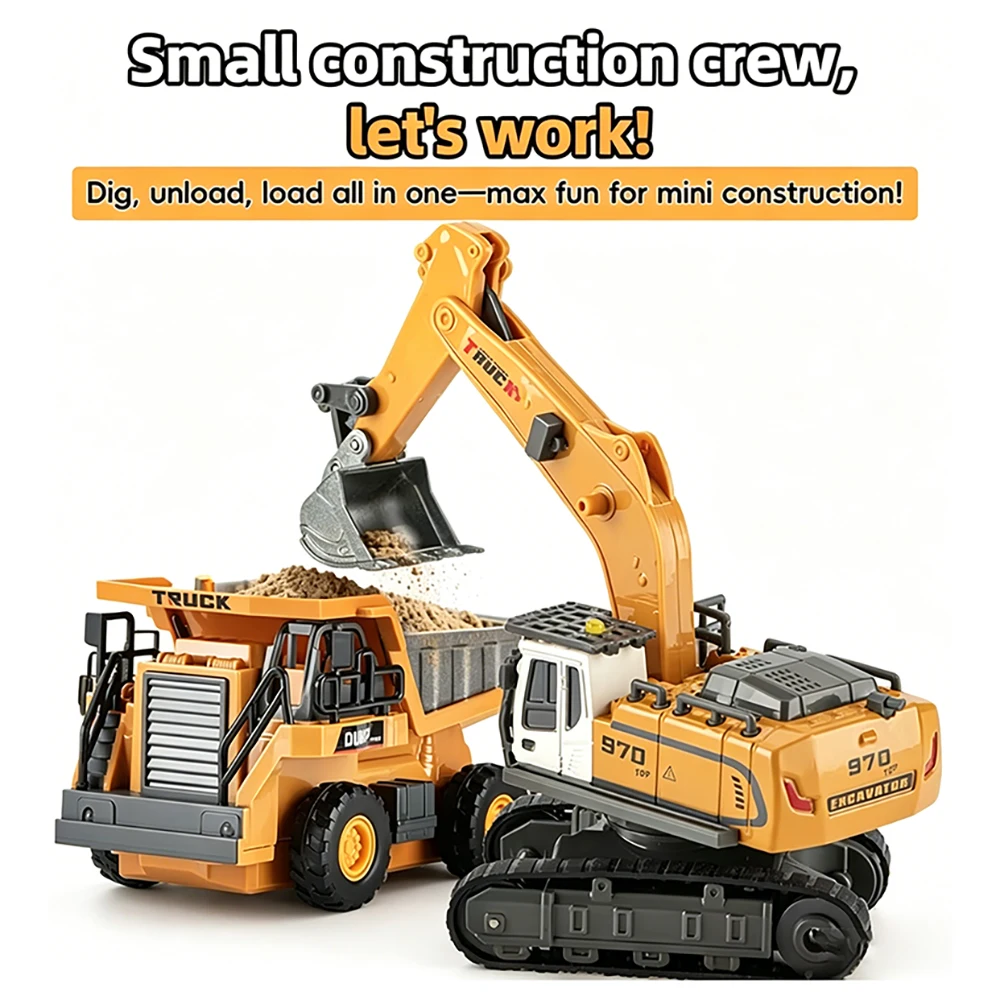 1:64 Rc Excavator Alloy Engineering Vehicle Mini Remote Control Dump Truck 2.4G Forklift RC Car Desktop Toys for Children
1:64 Rc Excavator Alloy Engineering Vehicle Mini Remote Control Dump Truck 2.4G Forklift RC Car Desktop Toys for Children