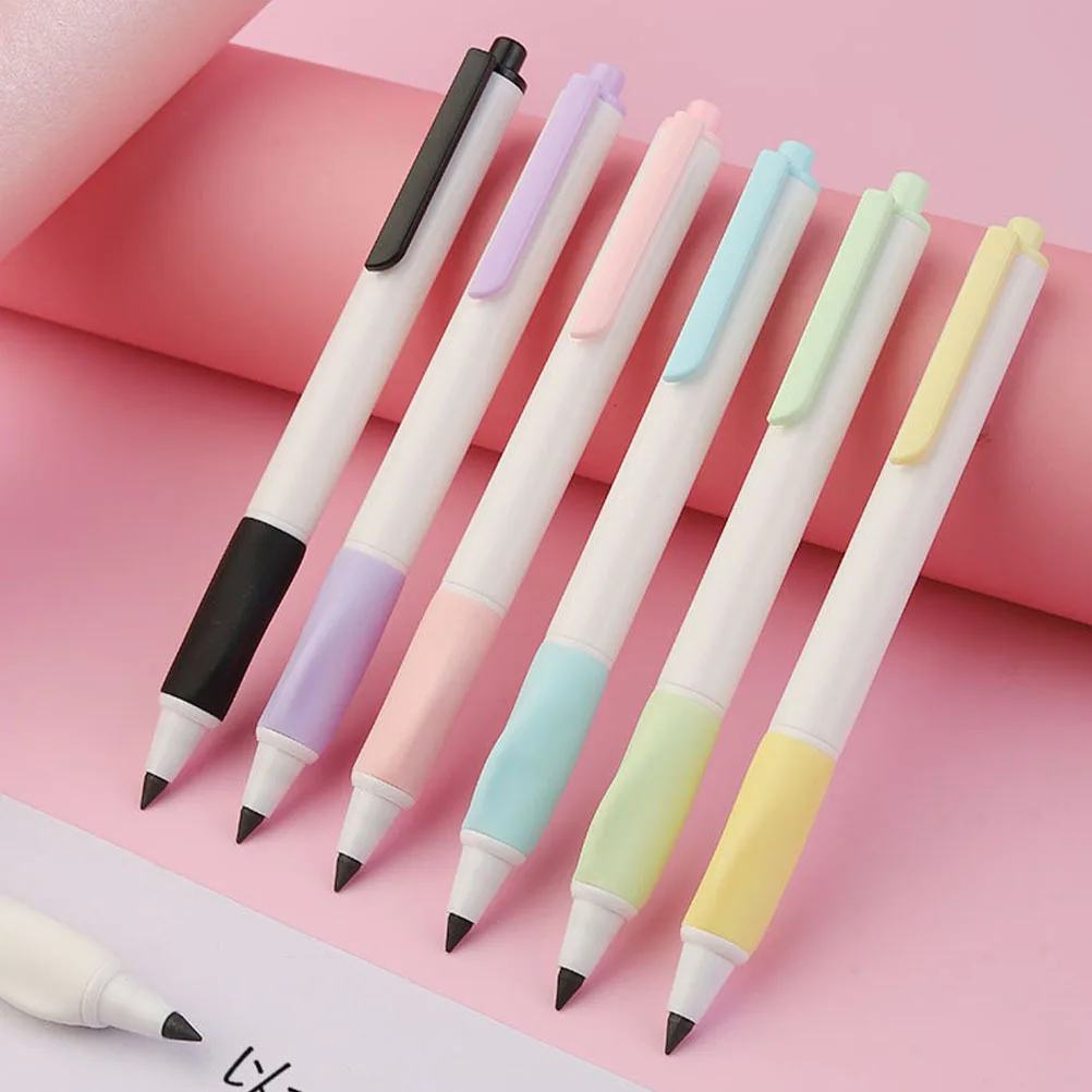 6Pcs Inkless Automatic Plastic Pencils Convenient Students Sketch Drawing Writing Supplies Automatic Pencils
6Pcs Inkless Automatic Plastic Pencils Convenient Students Sketch Drawing Writing Supplies Automatic Pencils