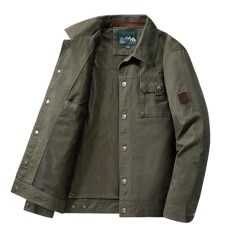 Cargo Mens Stand Collar Cargo Jacket Windproof Autumn Spring Outdoor Jackets Zipper Outdoor Multi-Pockets Men Sports Thin Jacket
Cargo Mens Stand Collar Cargo Jacket Windproof Autumn Spring Outdoor Jackets Zipper Outdoor Multi-Pockets Men Sports Thin Jacket