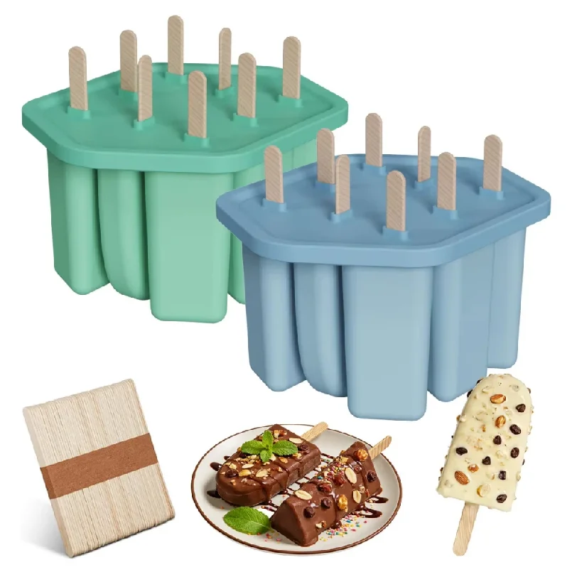 8 Holes Popsicle Molds Silicone Ice Pop Mold Popsicle Mold Reusable Easy Release Ice Pop Make Ice Mold
8 Holes Popsicle Molds Silicone Ice Pop Mold Popsicle Mold Reusable Easy Release Ice Pop Make Ice Mold
