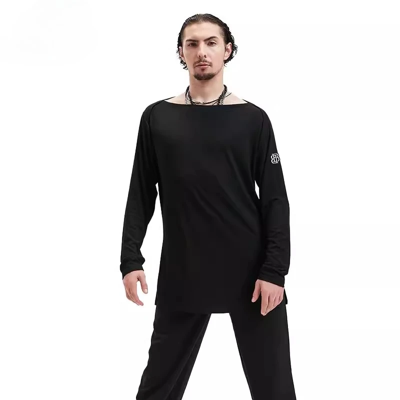 customized men's adult Latin ballroom dance costume fashionable tops T-shirts professional competition training performance suit
customized men's adult Latin ballroom dance costume fashionable tops T-shirts professional competition training performance suit