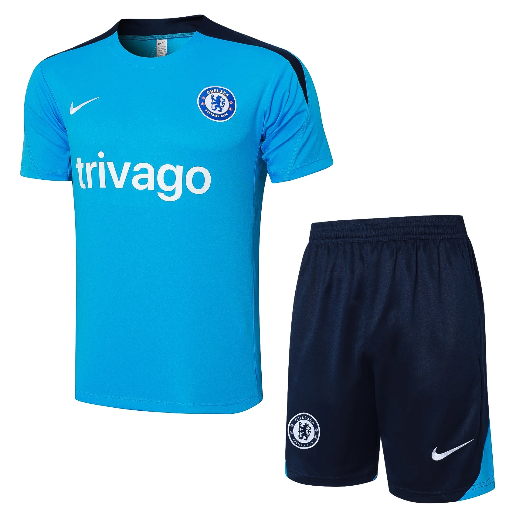 Nike Soccer Jerseys Men Slim - Fit Graphic-Printed Short-sleeved Fan-favorite Comfortable Training Suit Blue and Black
Nike Soccer Jerseys Men Slim - Fit Graphic-Printed Short-sleeved Fan-favorite Comfortable Training Suit Blue and Black