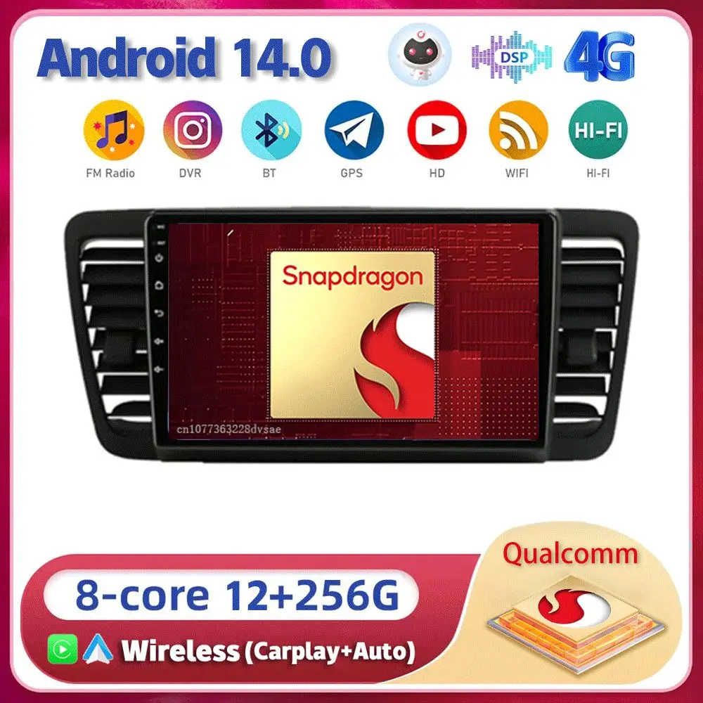 Автомагнитола Carplay, 2DIN, Android 14, Wi-Fi + 4G для Subaru Outback 3 Legacy 4 2003-2009
Автомагнитола Carplay, 2DIN, Android 14, Wi-Fi + 4G для Subaru Outback 3 Legacy 4 2003-2009
