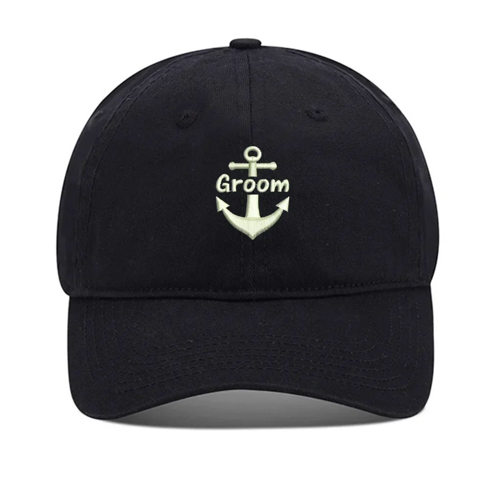 Lyprerazy Baseball Caps Anchor Groom Unisex Embroidery Baseball Cap Washed Cotton Embroidered Adjustable Cap
Lyprerazy Baseball Caps Anchor Groom Unisex Embroidery Baseball Cap Washed Cotton Embroidered Adjustable Cap