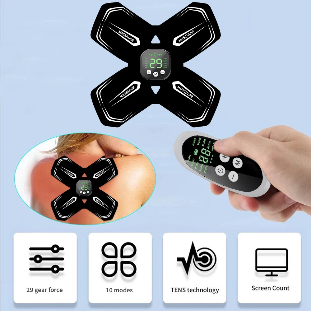 Intelligent Wireless TENS & EMS Unit Rechargeable Electric Deep Tissue Powered Muscle Stimulator Massager Machine Pain Relief
Intelligent Wireless TENS & EMS Unit Rechargeable Electric Deep Tissue Powered Muscle Stimulator Massager Machine Pain Relief