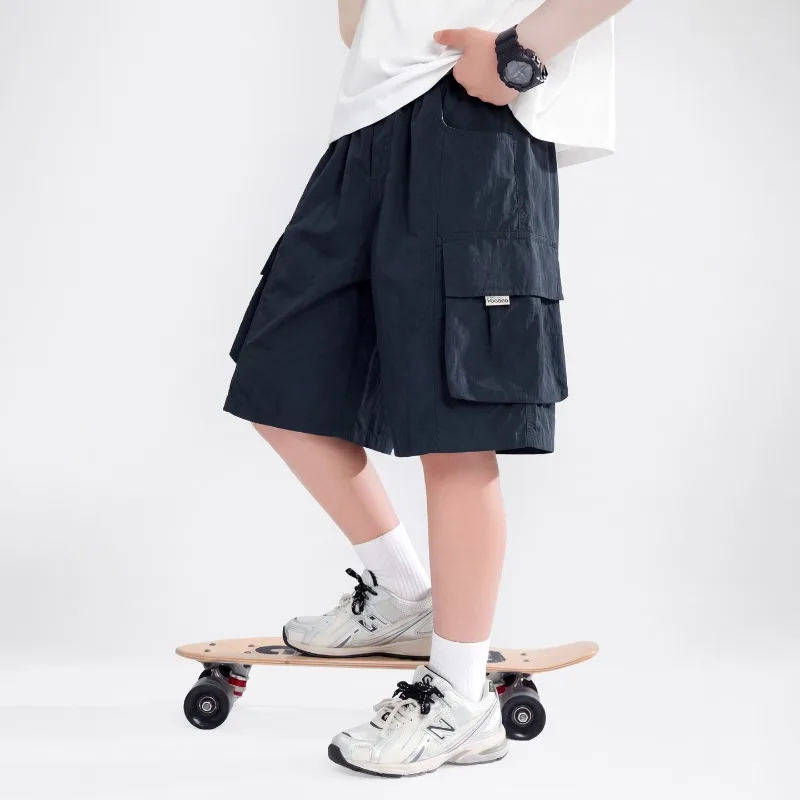 Boys Cargo Shorts Summer 2026 Big Pocket Elastic Waist Loose Shorts Children Clothes Breathable Casual Comfortable
Boys Cargo Shorts Summer 2026 Big Pocket Elastic Waist Loose Shorts Children Clothes Breathable Casual Comfortable