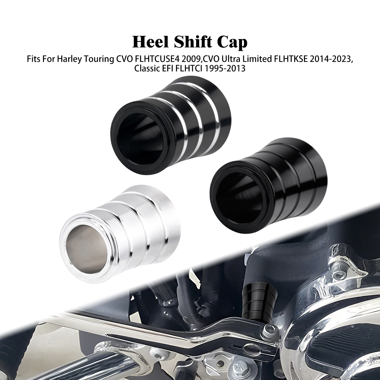 Motorcycle Gear Shift Lever Aluminum Heel Shifter Cap For Harley Touring Road Street Glide Electra Glide CVO FLHTCUSE4 2009-2013
Motorcycle Gear Shift Lever Aluminum Heel Shifter Cap For Harley Touring Road Street Glide Electra Glide CVO FLHTCUSE4 2009-2013