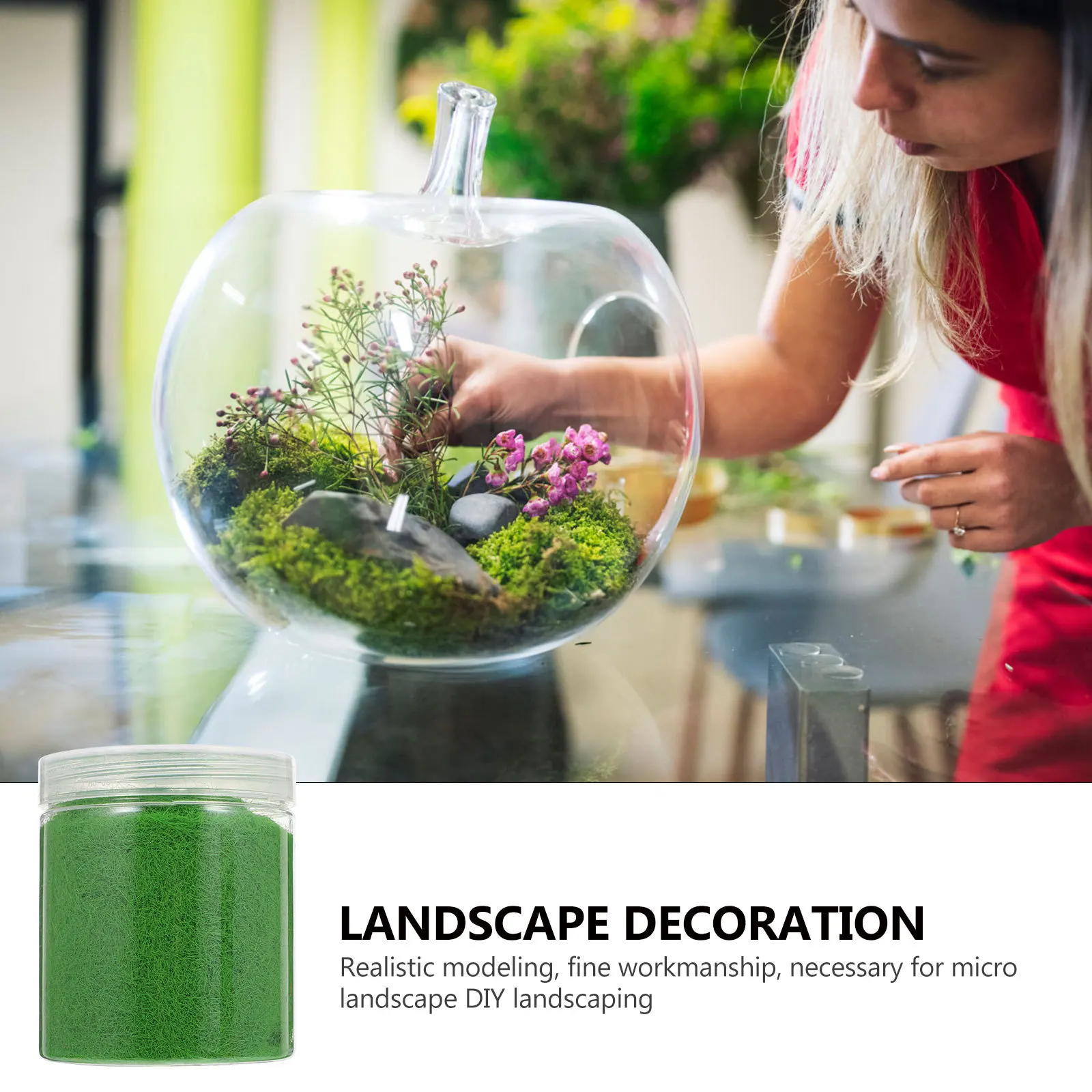 1 Bottle Simulation Moss Decor Realistic Lawn Powder Multi-Purpose Landscape Building Prop Ideal for Wedding Garden Office DIY
1 Bottle Simulation Moss Decor Realistic Lawn Powder Multi-Purpose Landscape Building Prop Ideal for Wedding Garden Office DIY