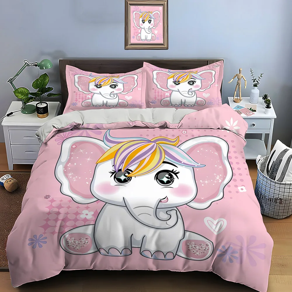 Adorable elephant with pink background Bedding Set for Kids Luxury Gift 3pcs Digital Print Comforter Set Soft Comfortable
Adorable elephant with pink background Bedding Set for Kids Luxury Gift 3pcs Digital Print Comforter Set Soft Comfortable