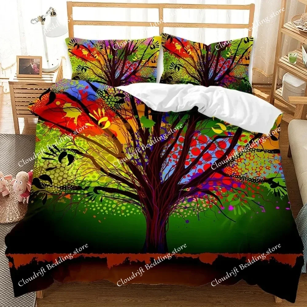 Tree Duvet Cover Bohemian Forest Happiness Tree Comforter Cover Bedding Set Twin Double Queen King Size Polyester Qulit Cover026
Tree Duvet Cover Bohemian Forest Happiness Tree Comforter Cover Bedding Set Twin Double Queen King Size Polyester Qulit Cover026