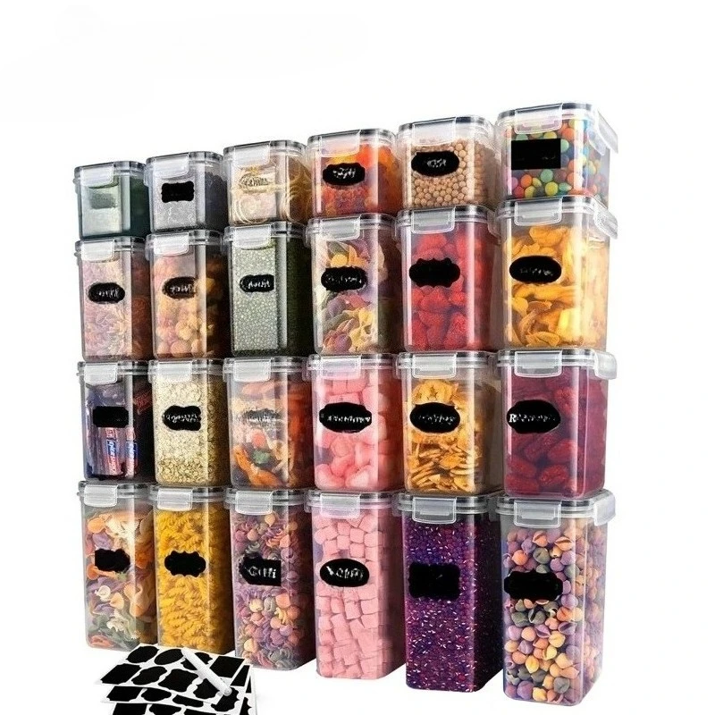 24pcs,Sealed food storage containers with LIDS - lunch boxes ideal for organizing and storing grains, rice, pasta, tea, nuts
24pcs,Sealed food storage containers with LIDS - lunch boxes ideal for organizing and storing grains, rice, pasta, tea, nuts