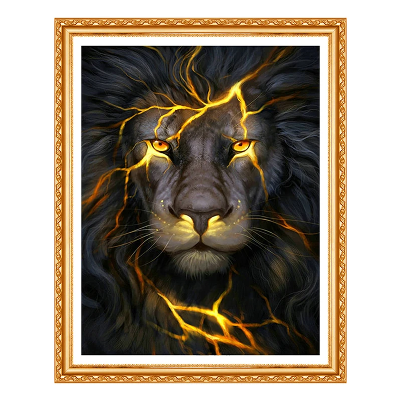5D Diy Customized Diamond Painting Cross Stitch Oil paintin Dark Lion Full Square Embroidery Drill Diamond Handmade Crafts Decor
5D Diy Customized Diamond Painting Cross Stitch Oil paintin Dark Lion Full Square Embroidery Drill Diamond Handmade Crafts Decor