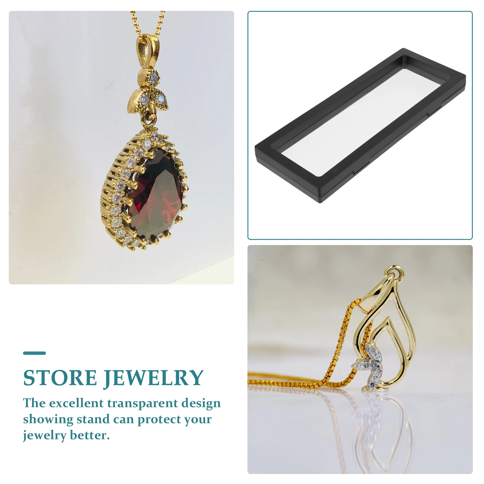 5 Sets Transparent Jewelry Display Rack ABS PE Material Floating Case Waterproof Oxidation Resistant Storage Box Necklace Ring
5 Sets Transparent Jewelry Display Rack ABS PE Material Floating Case Waterproof Oxidation Resistant Storage Box Necklace Ring