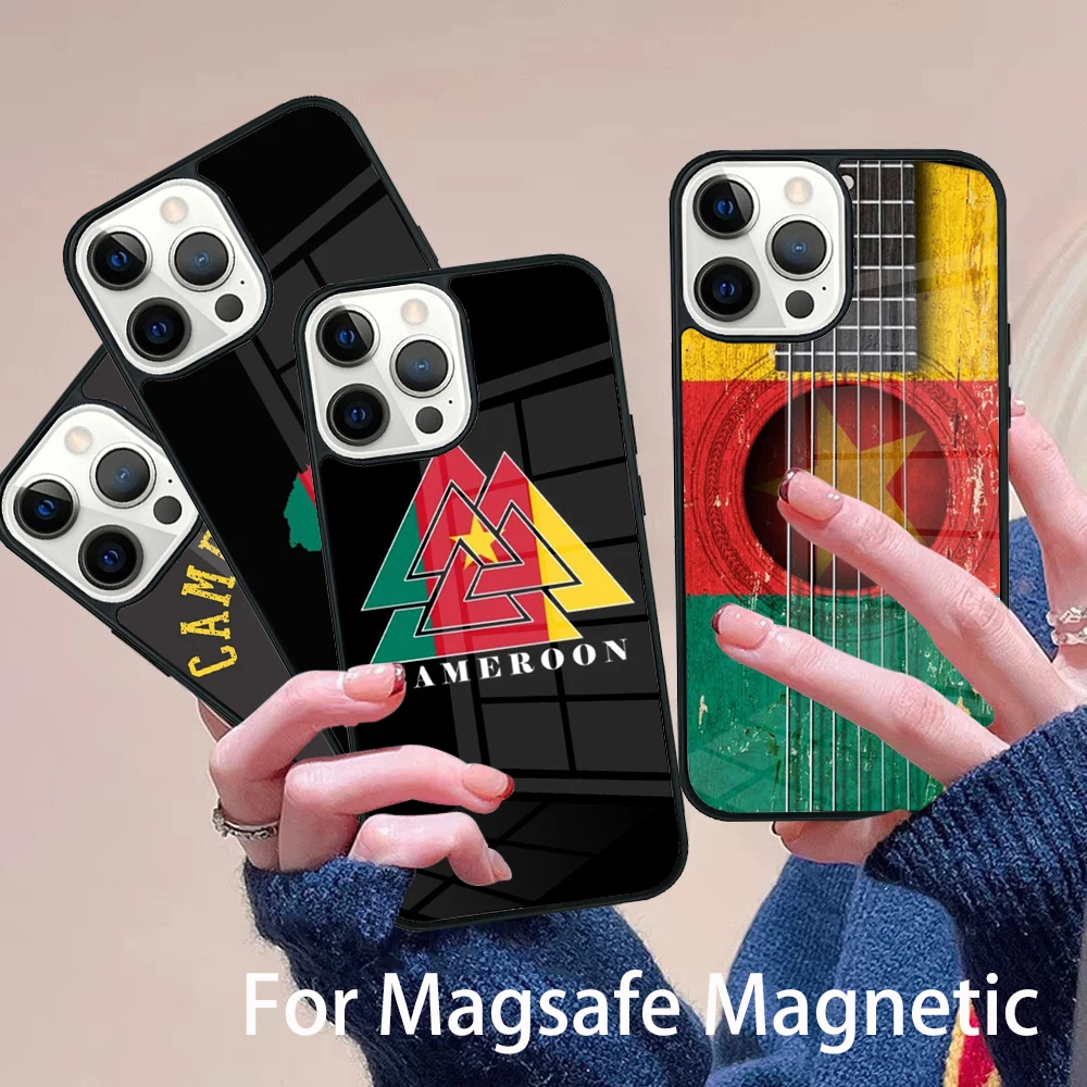 Republic of Cameroon Flag Phone Case Magesafe Magnetic Wireless Charge Cover For IPhone 16 11 12 13 14 15 Pro Max Plus Mini
Republic of Cameroon Flag Phone Case Magesafe Magnetic Wireless Charge Cover For IPhone 16 11 12 13 14 15 Pro Max Plus Mini