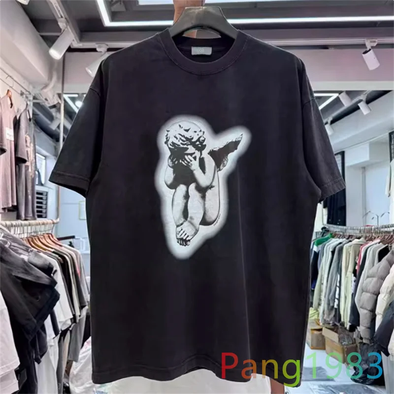 Street Crying Children's Printed T-shirt Men Women Thick Fabric Washed T Shirt Vintage Distressed Short Sleeved Tee
Street Crying Children's Printed T-shirt Men Women Thick Fabric Washed T Shirt Vintage Distressed Short Sleeved Tee