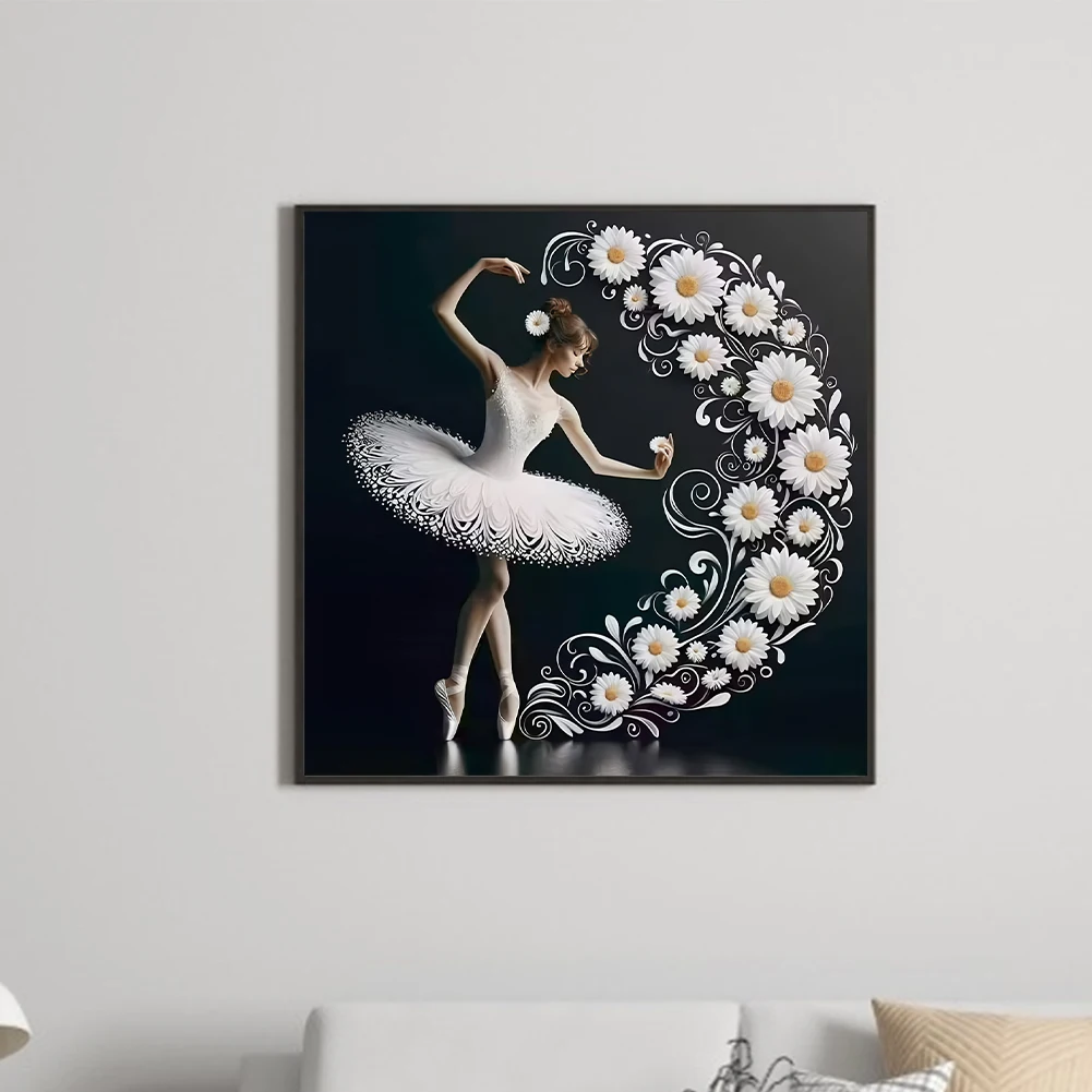 Daisy Flower Ballerina 5D DIY Full Drill Round Diamond Painting Kit 40x40cm (B)
Daisy Flower Ballerina 5D DIY Full Drill Round Diamond Painting Kit 40x40cm (B)