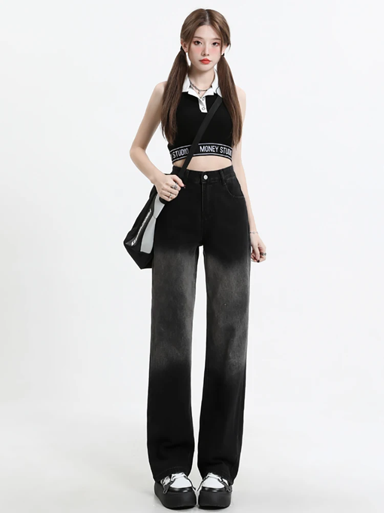 High Waist Straight Leg Loose Fit Long Jeans Women's plus Size Pear ape Summer Faion Trendy Girls k ey adient
High Waist Straight Leg Loose Fit Long Jeans Women's plus Size Pear ape Summer Faion Trendy Girls k ey adient