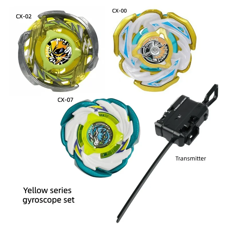 Takara Tomy X Yellow and silvery series gyroscope set, alloy gyroscope with transmitter, various color choices,BX UX CX BB
Takara Tomy X Yellow and silvery series gyroscope set, alloy gyroscope with transmitter, various color choices,BX UX CX BB