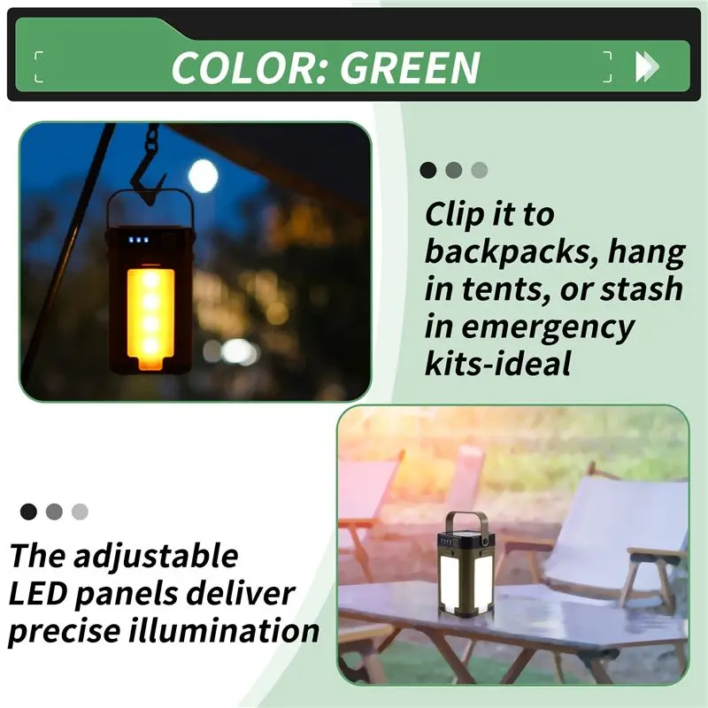 A65G-Foldable Camping Lamp Solar Charging Multifunctional Light For Tents, Power Outages, Emergency
A65G-Foldable Camping Lamp Solar Charging Multifunctional Light For Tents, Power Outages, Emergency